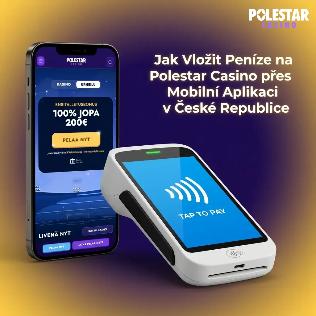 Polestar Casino mobilní aplikace – kroky vkladu přes Skrill nebo Mastercard v češtině