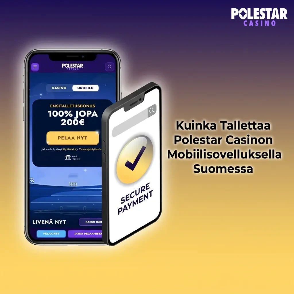 Polestar Casino mobile app deposit process on smartphone with Finnish banking options