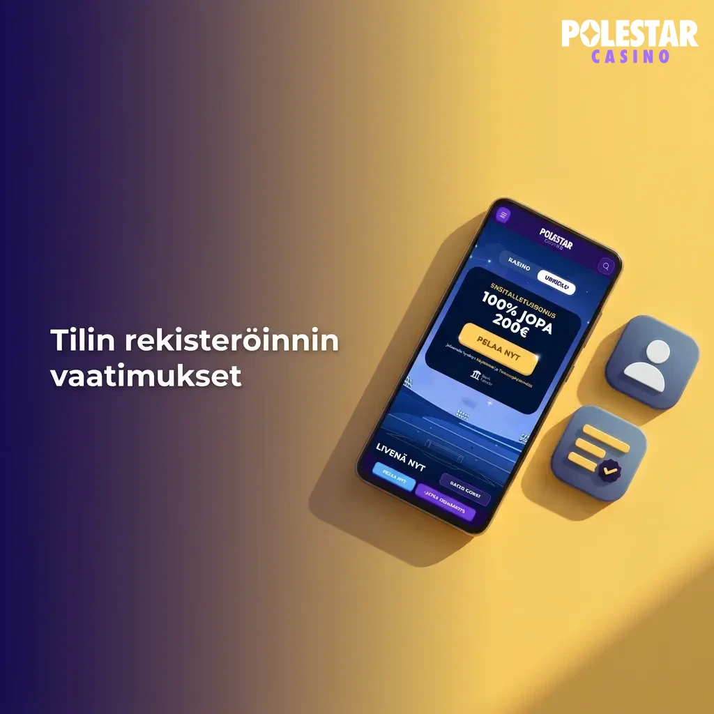 Polestar Casino registration requirements: age 18+, one account, real details, Finland eligibility, personal payment method