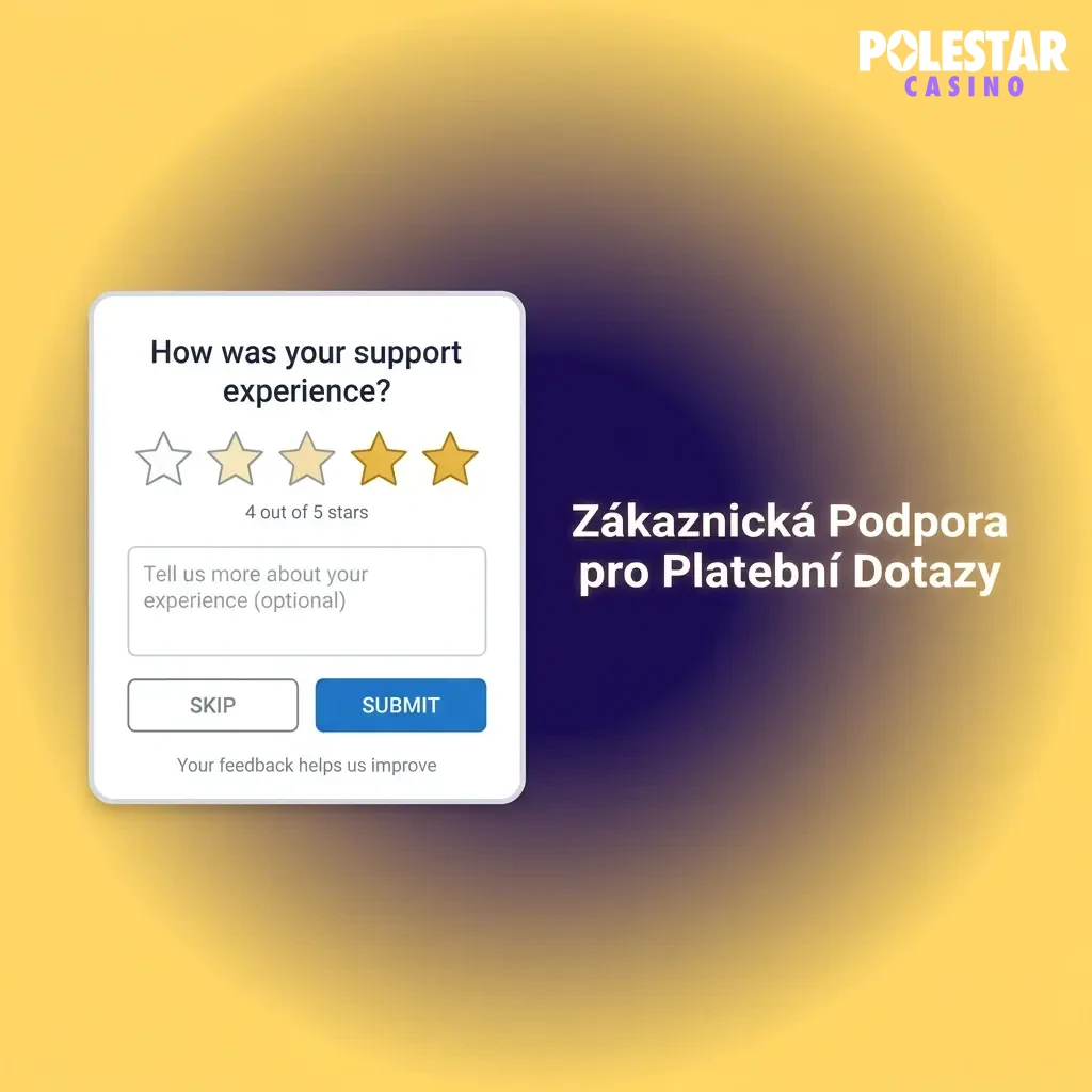 Polestar Casino zákaznická podpora – živý chat, e-mail a FAQ pro platební dotazy v češtině.