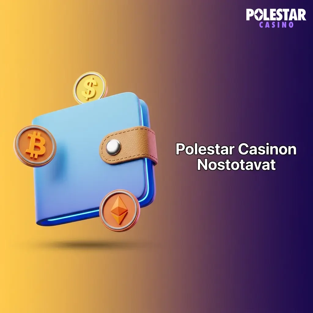 Polestar Casino withdrawal methods including Zimpler, Skrill, Neteller, and Finnish bank options with SSL security