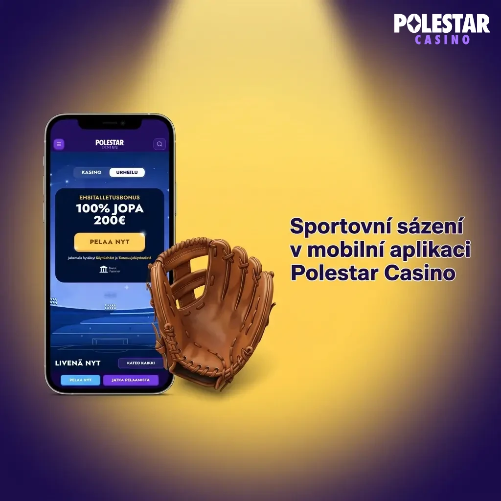 Polestar Casino mobilní app se sportovním sázením – fotbal, hokej, tenis, esport a další disciplíny